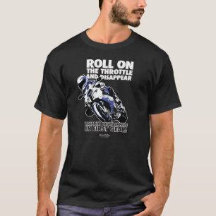 Motorrad-T - Shirt - Rolle auf Drossel