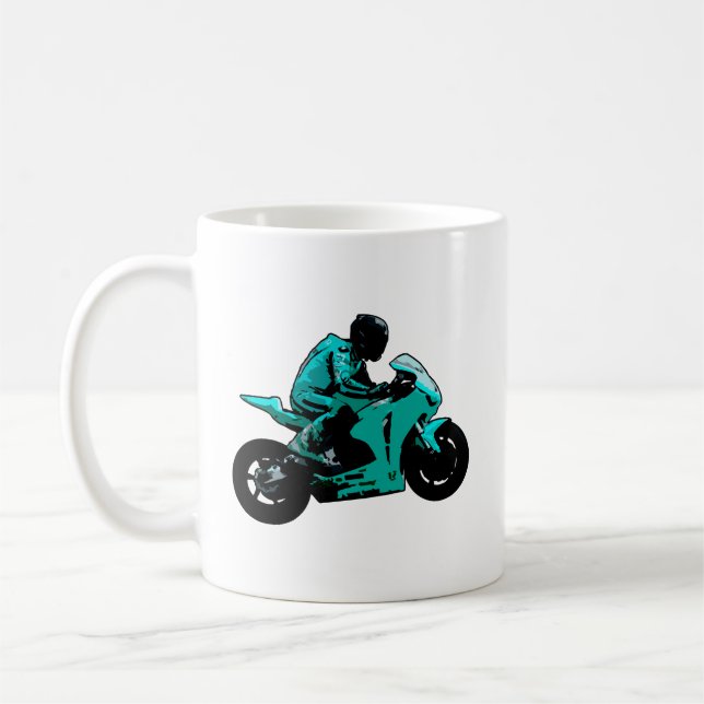Motorrad-Tasse Kaffeetasse (Links)