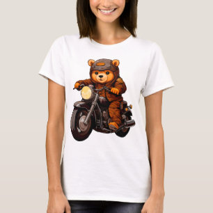 Motorrad-Teddybären T-Shirt