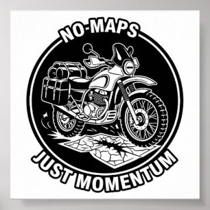 Motorrad-Touring-Freiheitsmentalität Poster