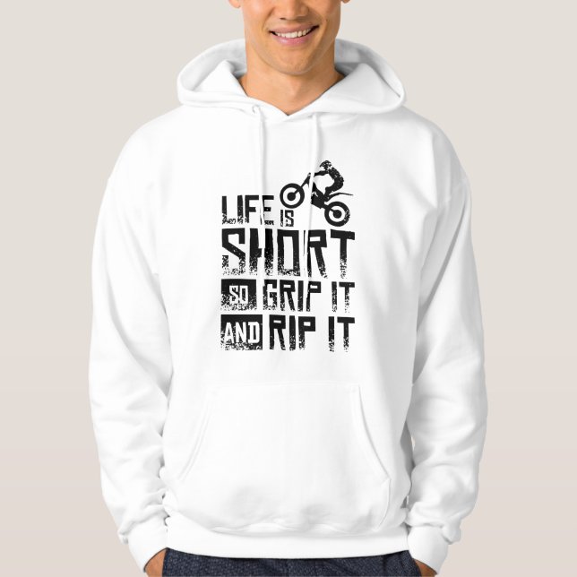 Motorrad Trial Bike Hoodie (Vorderseite)