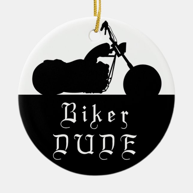 Motorrad-TYP Motorrad Custom Foto Ornament (Vorne)