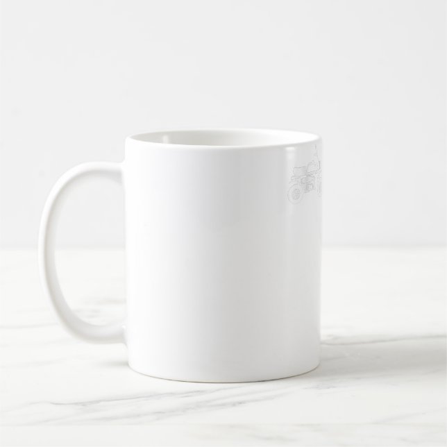 Motorrad und Bier - Motorrad-Chopper T-S Kaffeetasse (Links)