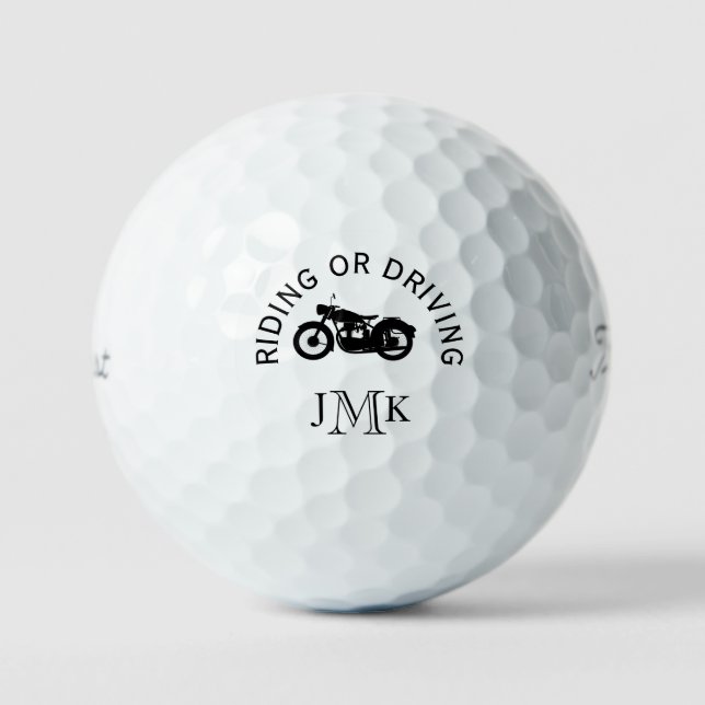 Motorrad und Monogramm Titleist Pro VI Golf Golfball (Vorderseite)