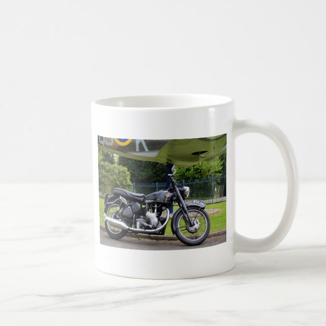 Motorrad und Spitfire Kaffeetasse (Rechts)