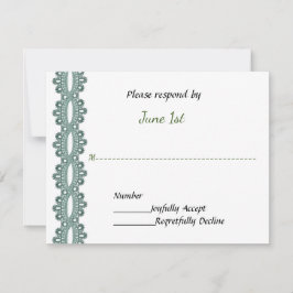 Motorrad und Spitzen Elegante Wedding UAWG RSVP Karte
