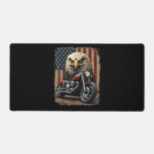 Motorrad USA-Flagge Retro-Biker-Chopper Schreibtischunterlage