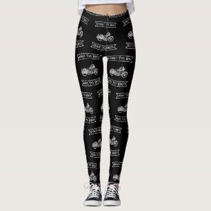 Motorrad vergessen die Fahrrad-Fahrt der Radfahrer Leggings
