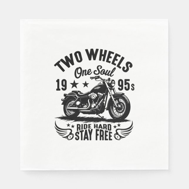 Motorrad-Vintag für 1995 Serviette (Vorderseite)