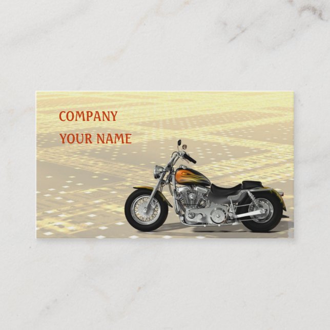 Motorrad Visitenkarte (Vorderseite)