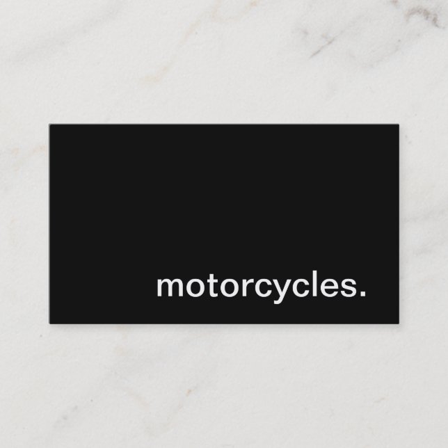 Motorrad-Visitenkarte Visitenkarte (Vorderseite)