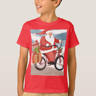 Motorrad-Weihnachtsmann T-Shirt