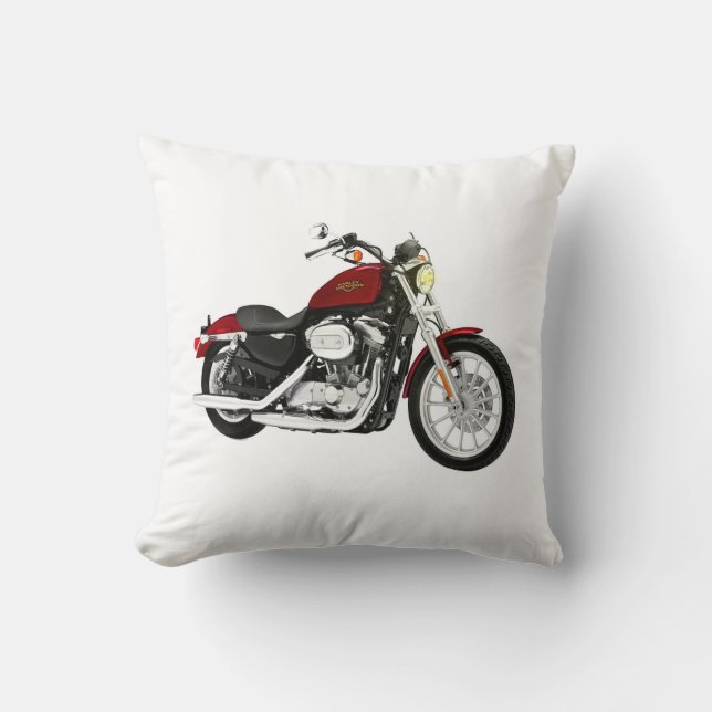 Motorrad-Wurfs-Kissen Kissen (Vorderseite)