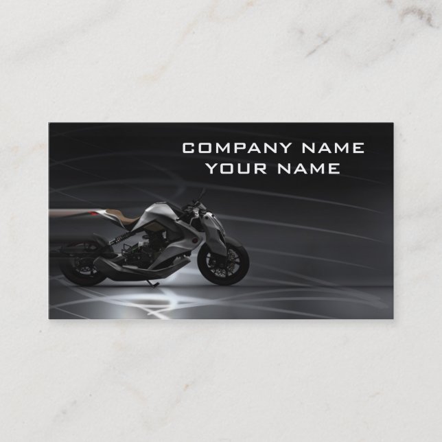Motorradbürokarte Visitenkarte (Vorderseite)