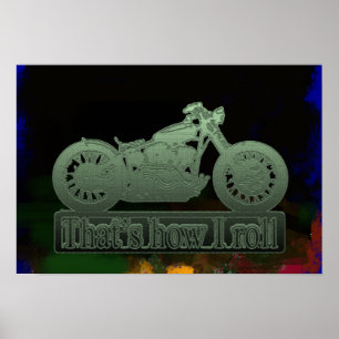 Motorraddekor Poster