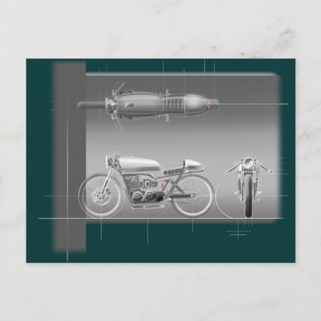 MOTORRADDESIGN ART. POSTKARTE (Vorderseite)