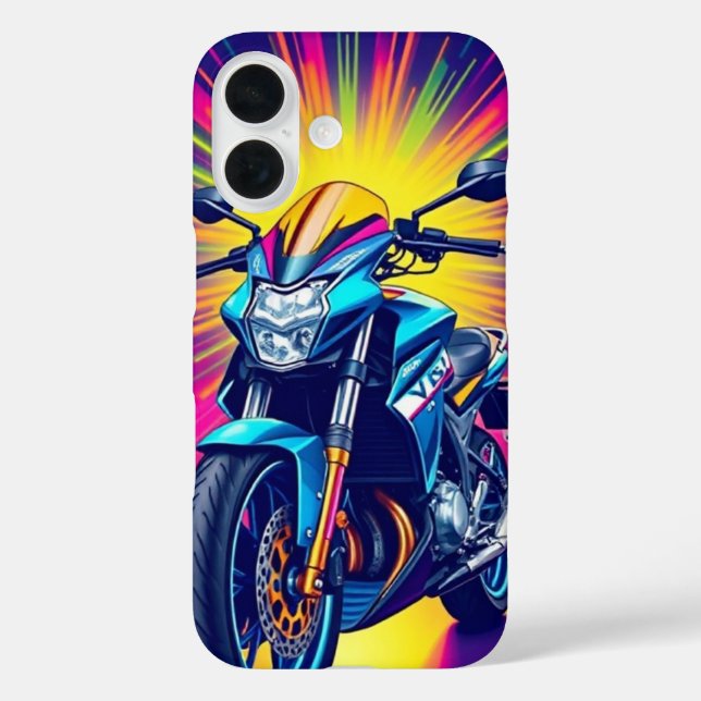 Motorraddesign - Mobilfunk iPhone 16 Hülle (Rückseite)