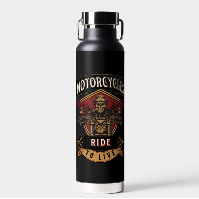 Motorräder für den Skull-Verkehr, Fahrt zum Leben Trinkflasche (Vorne)
