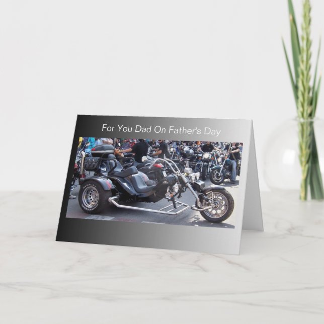 Motorräder Personalisiert Vatertag Karte (Vorderseite)