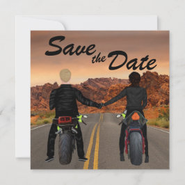 Motorradfahren auf der Rocky Highway Wedding Save The Date