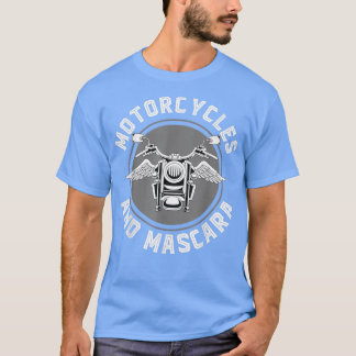 Motorradfahren Frauen Motorräder und Mascara Spaß T-Shirt