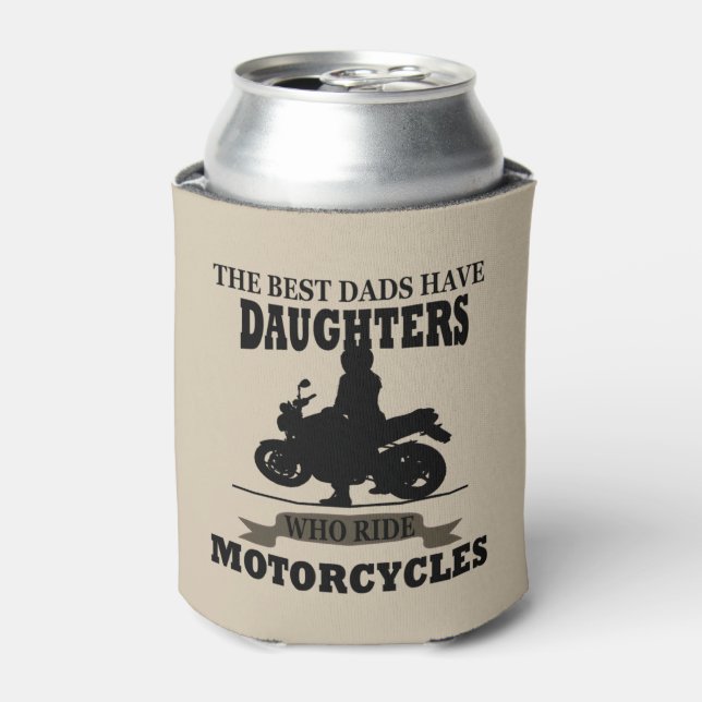 Motorradfahren mit der besten Dads Tochter Dosenkühler (Kanne Vorderseite)
