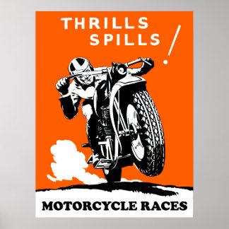 Motorradfahren Poster