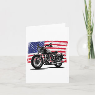 Motorradfahrer Christliche Flagge Jesus _1 Karte