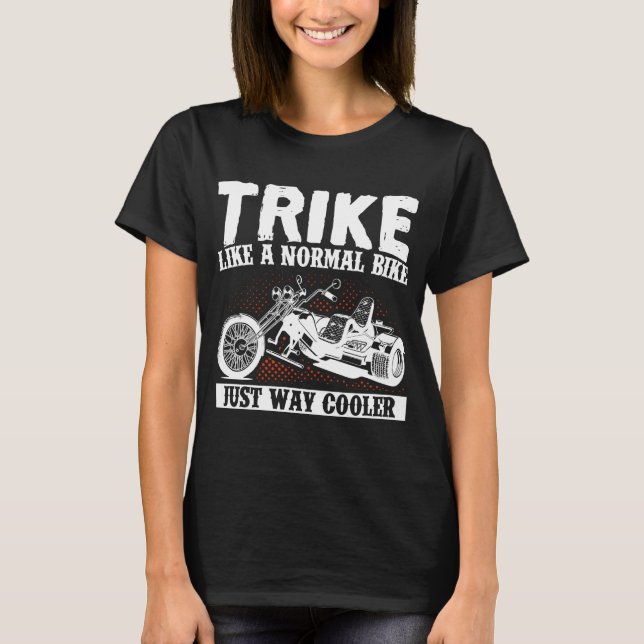 Motorradfahrer fahren wie ein normales Fahrrad T-Shirt (Vorderseite)