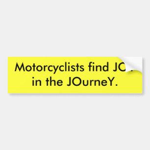 Motorradfahrer finden JOYin die Reise Autoaufkleber