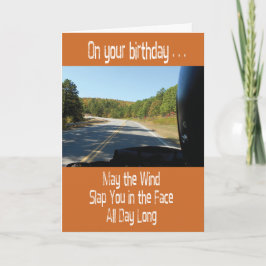 Motorradfahrer FunnyGeburtstagskarte Karte