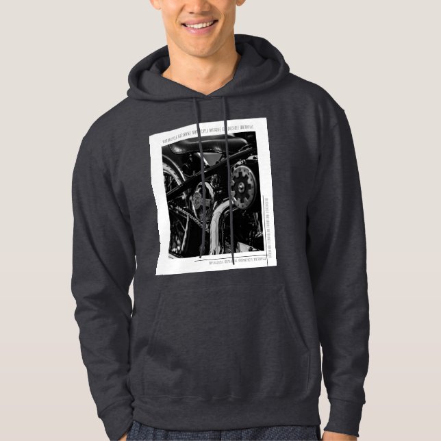 Motorradfahrer Hoodie (Vorderseite)