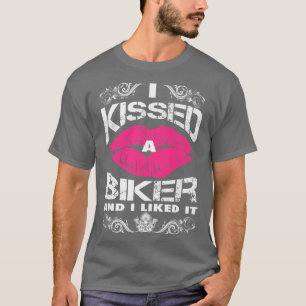 Motorradfahrer Ich küsste ein Fahrrad und ich moch T-Shirt