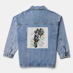 Motorradfahrer Jeansjacke