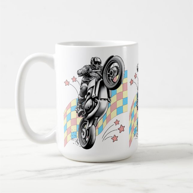 Motorradfahrer Kaffeetasse (Links)