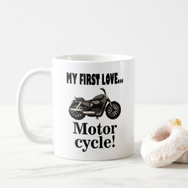 Motorradfahrer Kaffeetasse