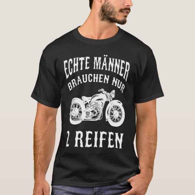 Motorradfahrer MC Rocker Motorrad T-Shirt (Vorderseite)