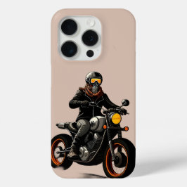 Motorradfahrer mit Skulptur Case-Mate iPhone Hülle