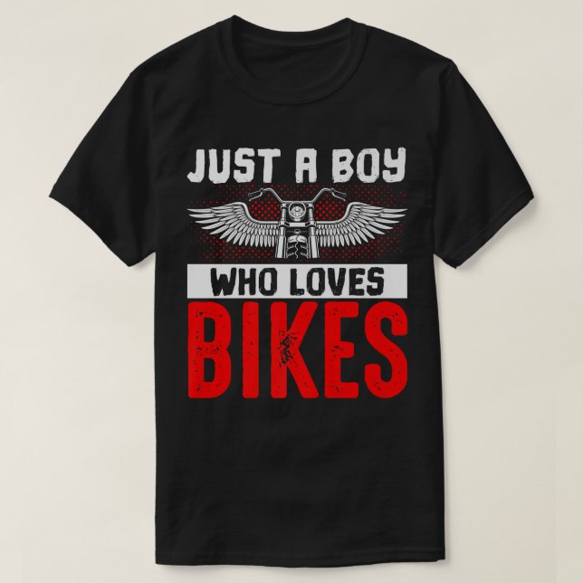 Motorradfahrer Motorradfahrer - ein Junge, der Lo T-Shirt (Design vorne)