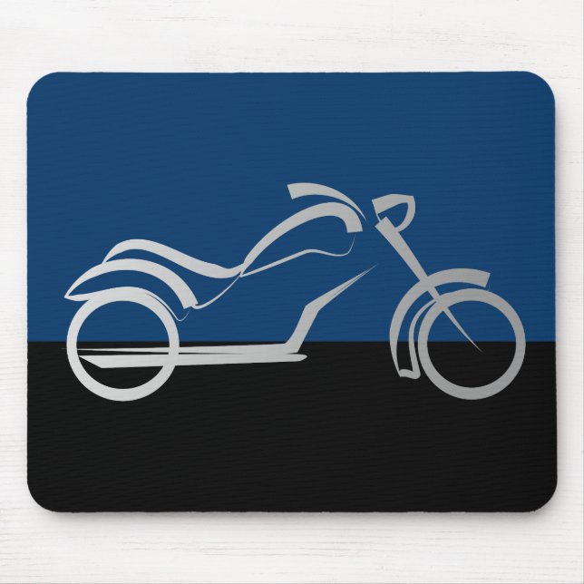 Motorradfahrer Mousepad (Vorne)