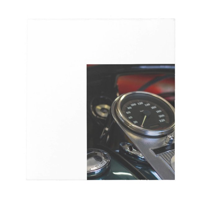 Motorradfahrer Notizblock (Vorderseite)