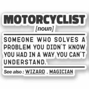 Motorradfahrer Noun Motorradfahrer Racing Liebhabe Aufkleber