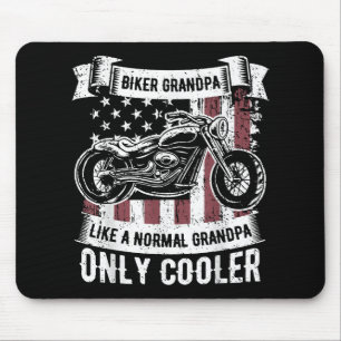 Motorradfahrer Opa Motorrad Motorradliebhaber R Mousepad