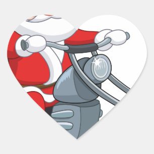 Motorradfahrer-Sonderschule Herz-Aufkleber