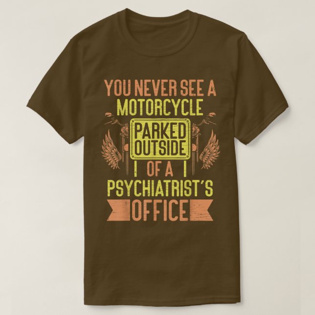 Motorradfahrer T-Shirt (Design vorne)