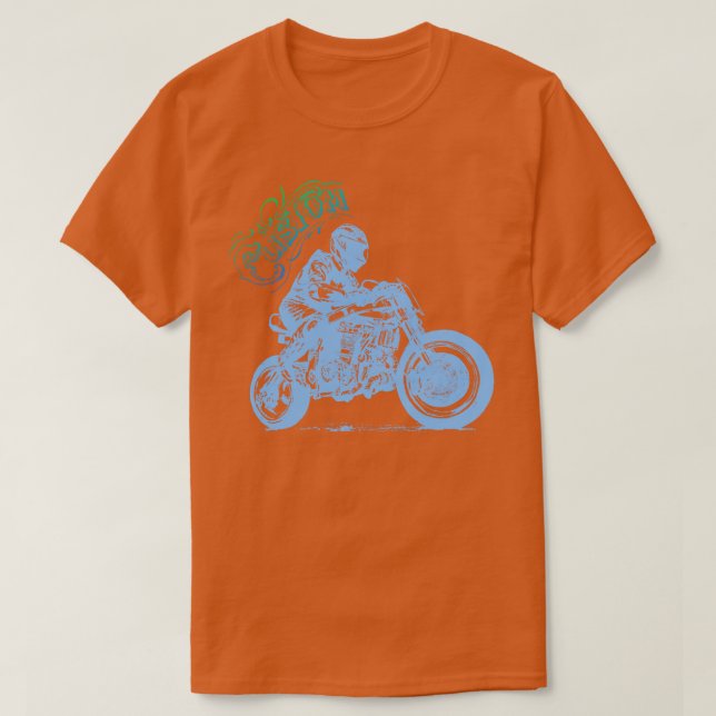 Motorradfahrer T-Shirt (Design vorne)