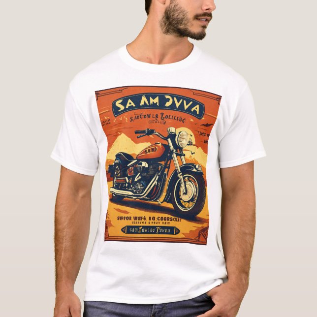 Motorradfahrer T-Shirt (Vorderseite)