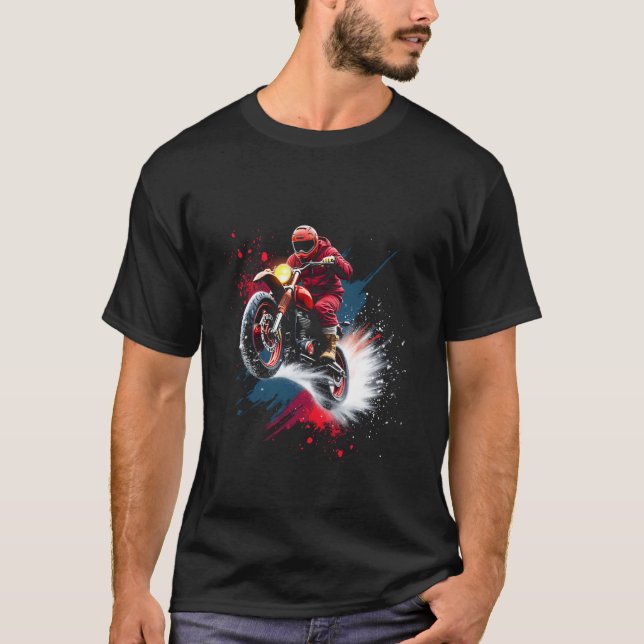 Motorradfahrer T-Shirt (Vorderseite)