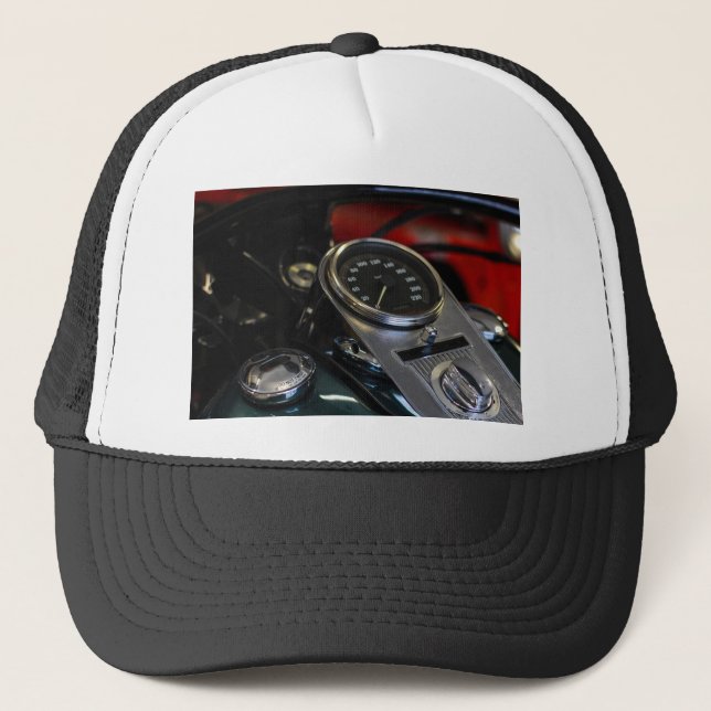 Motorradfahrer Truckerkappe (Vorderseite)