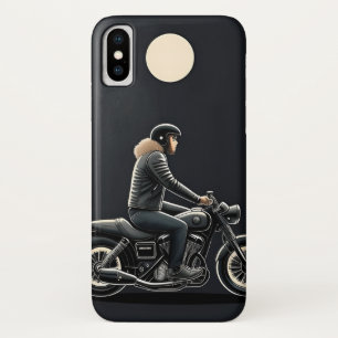 Motorradfahrer unter mondbeschienenem Himmel Case-Mate iPhone Hülle